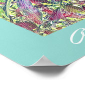 Frangipani Tree Cairns Australië tropisch Poster (Hoek)