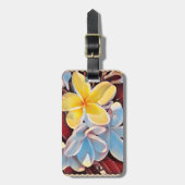  Frangipani Tree Pop Art, Bagagelabel (Voorkant verticaal)