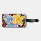  Frangipani Tree Pop Art, Bagagelabel (Achterkant horizontaal)