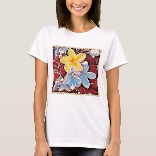  Frangipani Tree Pop Art, T-shirt (Voorkant)