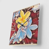  Frangipani Tree Pop Art, wandklok (Hoek)