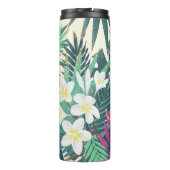 Frangipani Tropical: roze-wit . Thermosbeker (Achterkant)