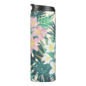 Frangipani Tropical: roze-wit . Thermosbeker (Geroteerd rechts)