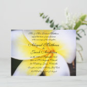 Frangipani - Uitnodiging voor bruiloft (Staand voorkant)