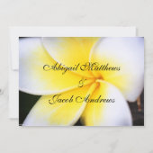 Frangipani - Uitnodiging voor bruiloft (Achterkant)