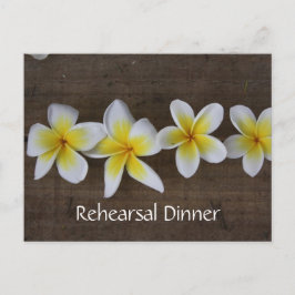 Frangipani uitnodigingen voor huwelijksproef