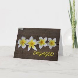 Frangipani-verlovingskaart Aankondiging