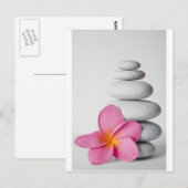 Frangipani Zen Briefkaart (Voorkant / Achterkant)