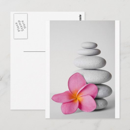 Frangipani Zen Briefkaart (Voorkant / Achterkant)