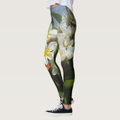 Frangipanis met vlinder, full print Leggings (Links)