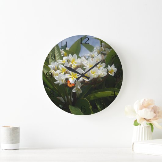 Frangipanis met vlinder, klok (Huis)