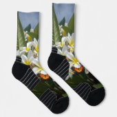 Frangipanis met vlinder, Sokken (Rechts)