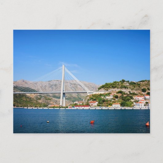 Franjo Tudjman Bridge in Dubrovnik Briefkaart (Voorkant)