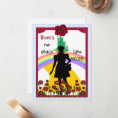 Frank Baum's Wizard of OZ No Place Like Home Kaart Notitiekaartje (Voorkant / Achterkant in situ)