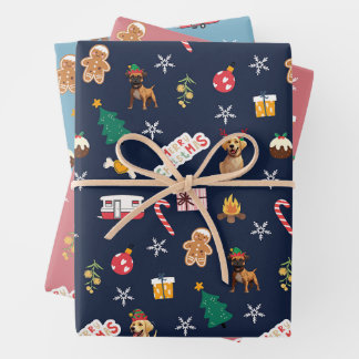 Frank & Baxter Kerst inpakpapier - Mixed 1