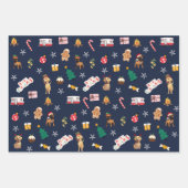 Frank & Baxter Kerst inpakpapier - Mixed 1 Vel (Voorkant)