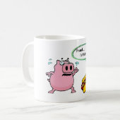 Frank ... Ben jij dat? Funny Pork BBQ Lovers Koffiemok (Voorkant links)