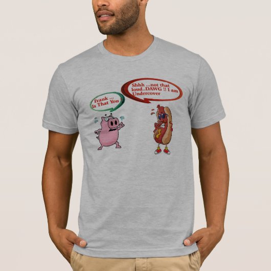 Frank ben jij dat? Onderdek Dog BBQ Lovers T-shirt (Voorkant)