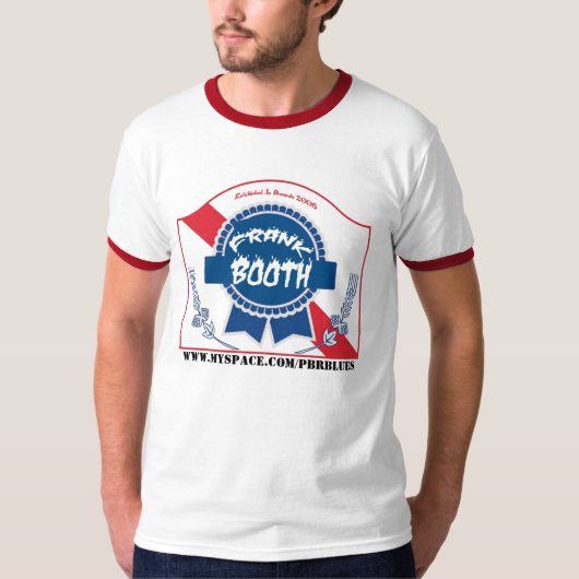 Frank Booth Ringer T-Shirt (Voorkant)