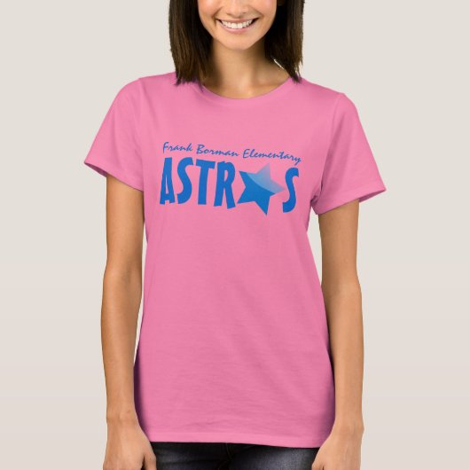 Frank Borman Elementary Blue Stat Astros Shirt (Voorkant)