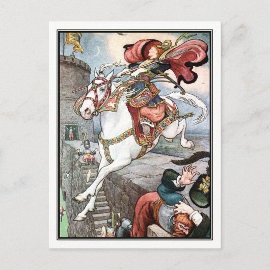 Frank C. Papé Pape -  dame op paard Briefkaart (Voorkant)
