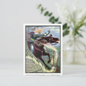 Frank C. Papé Pape - Falcon the Hunter Briefkaart (Staand voorkant)