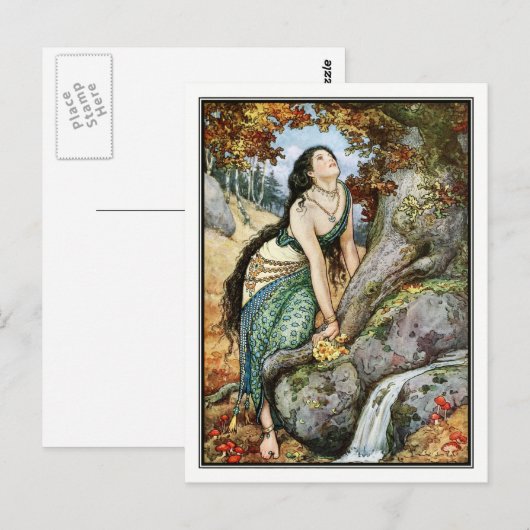 Frank C. Papé Pape - Ilya ontmoet Svyatogor Briefkaart (Voorkant / Achterkant)