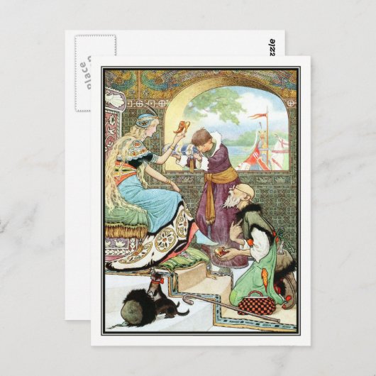 Frank C. Papé Pape - Russisch verhaal Briefkaart (Voorkant / Achterkant)