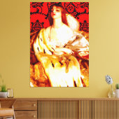 FRANK CADOGAN COWPER - IJDELHEID 1919 prerafaëliet Canvas Afdruk (Insitu (Woonkamer))