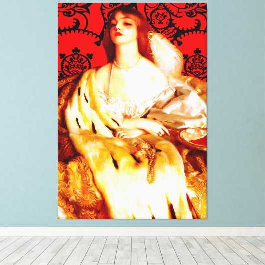 FRANK CADOGAN COWPER - IJDELHEID 1919 prerafaëliet Canvas Afdruk (Insitu (Houten vloer))