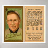Frank Chance Cubs Baseball 1911 Poster (Voorkant)