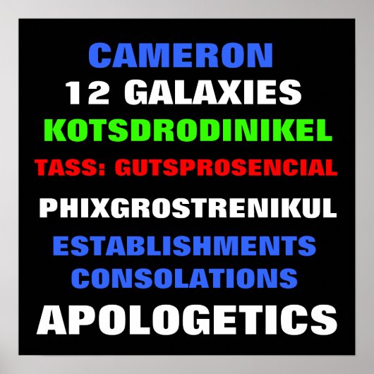 Frank Chu Sign Poster (Voorkant)