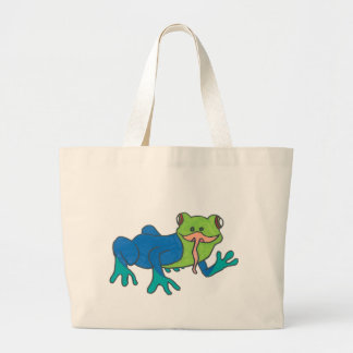 Frank de kikker-tas grote tote bag