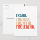 Frank De Man De Mythe De Legende Briefkaart (Voorkant / Achterkant)