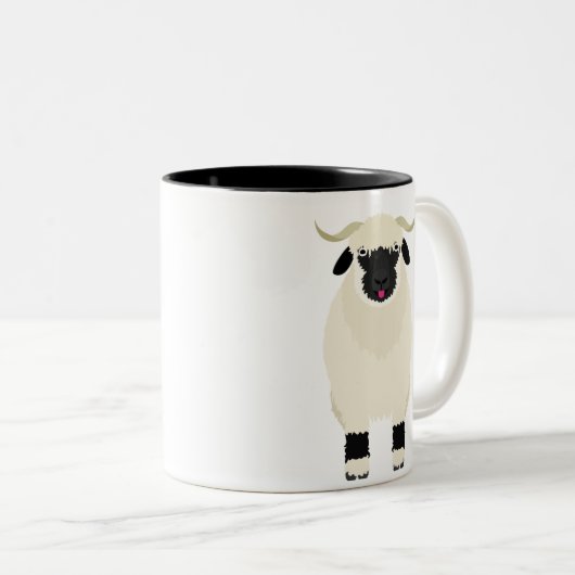 Frank de Valais Black Nose Sheep-Coffee Mok (Voorkant rechts)