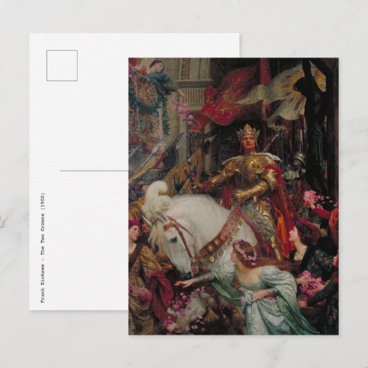 Frank Dicksee - Het Twee Kronen Briefkaart (Voorkant / Achterkant)