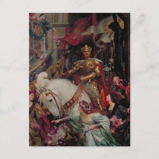 Frank Dicksee - Het Twee Kronen Briefkaart (Voorkant)