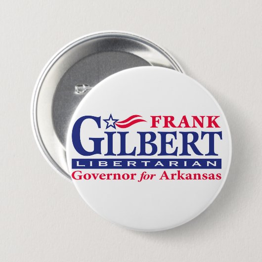 Frank Gilbert 3" Ronde Button 7,6 Cm (Voorkant /achterkant)