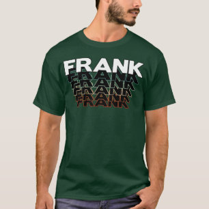 Frank Grappige Retro Vintage Zonsondergang Frank 8 T-shirt