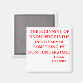 Frank Herbert Quote Magneet (Voorkant / Achterkant)