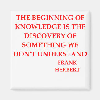 Frank Herbert Quote Magneet