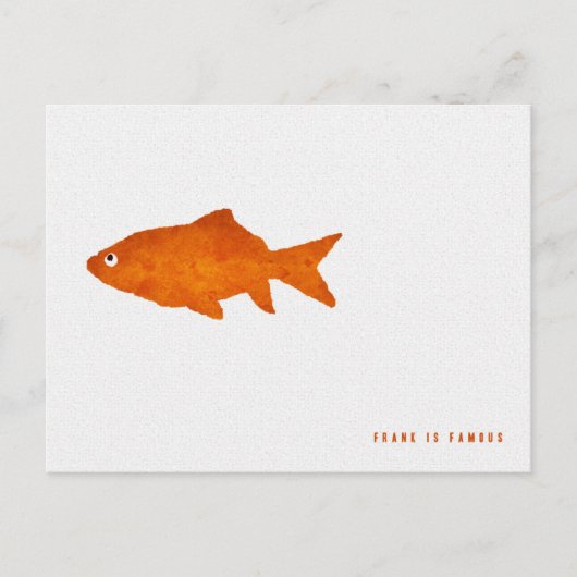 Frank is beroemd briefkaart (Voorkant)