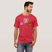 Frank is dat je hotdog varken pun t-shirt (Voorkant volledig)