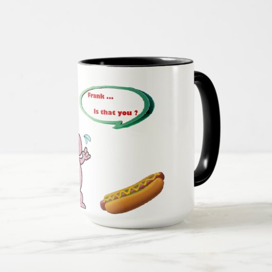 Frank, ? jij grappige mokken? mok (Voorkant rechts)