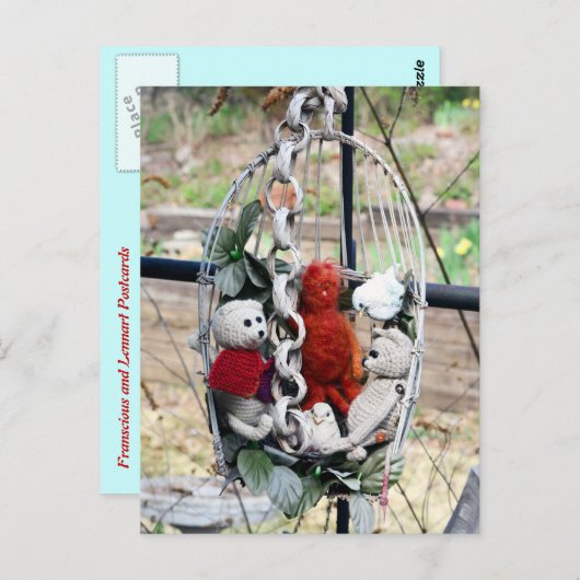 Frank, Leo en Mandarijn Briefkaart (Voorkant / Achterkant)