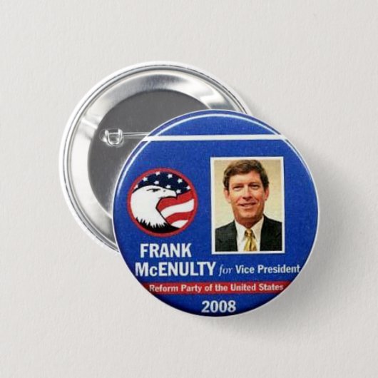 Frank McEnulty voor Vice President Button (Voorkant /achterkant)