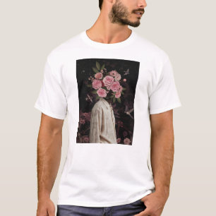 Frank Moth bloemenkunst T-shirt