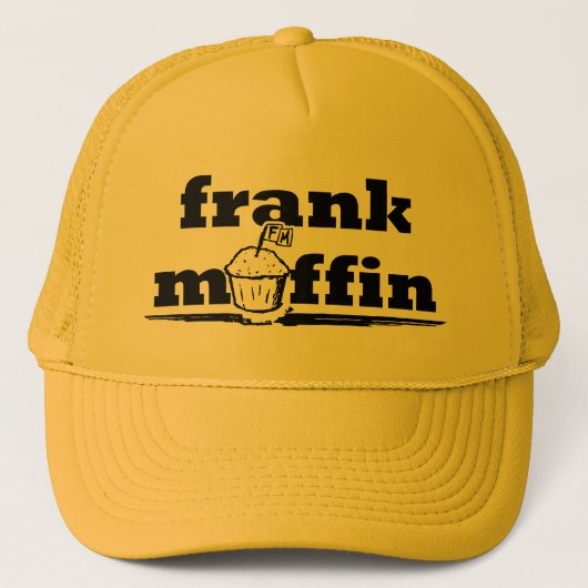 Frank Muffin Logo Trucker Hat Trucker Pet (Voorkant)