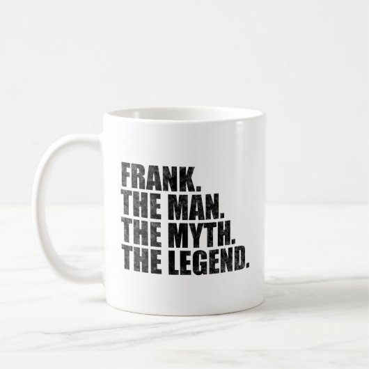 Frank naam, Frank De Man De Mythe De Legende Koffiemok (Links)