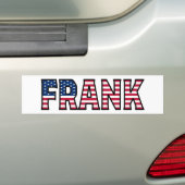 Frank Name Vorname USA Aufkleber Sticker Auto (Op auto)